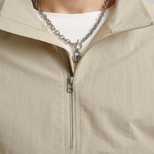 Veste de survêtement streetwear de haute qualité à séchage rapide avec fermeture éclair intégrale en polyester pour homme – Coupe-vent personnalisé - Product Image 3