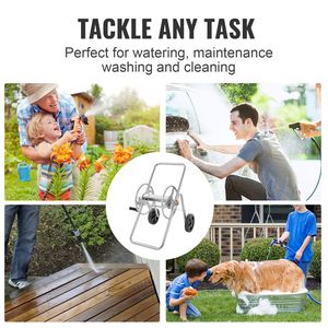 Carrello Avvolgitubo da Giardino con Ruote, per Tubi da 175ft (5/8in) e 200ft (15m), Robusto, con Ruota Esclusiva Inclusa - Product Image 4