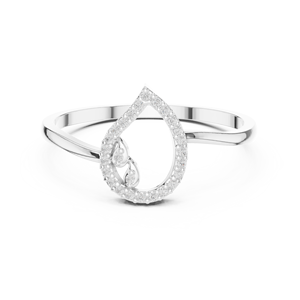 Bijoux de base 10K Double Halo Moissanite Bague Vintage Design Bijoux de fiançailles - Product Image 3