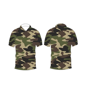 เสื้อโปโลลายพรางวู้ดแลนด์คลาสสิกสำหรับผู้ชาย แขนสั้น สวมใส่สบาย พิมพ์ลาย เสื้อยืดกอล์ฟ - Product Image 6