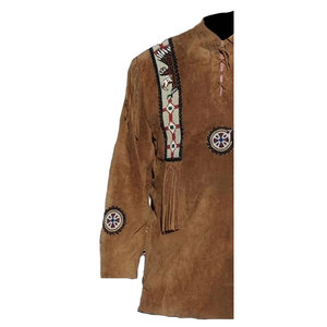 Solid Trader Premium Quality Luxury Long Tassel Design Tailoring Elegant Western Style <b>Suede</b> Fringe Leather <b>Jacket</b> - Product Image 4