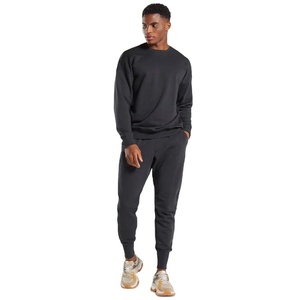 Men's Heavy Fleece 100% Bamboo Fiber Sweatsuit Hooded <b>Jacket</b> Jogger Pants Set Breathable Color Blocking Warm Winter Casual - Product Image 1