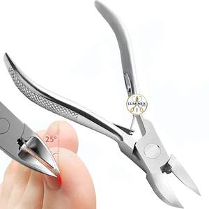 Coupe-ongles professionnels pour ongles incarnés, en acier inoxydable, lame incurvée et tranchante, pour hommes et femmes - Product Image 1
