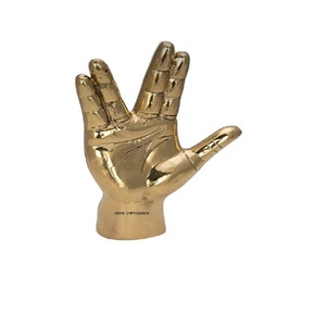 Sang trọng hiện đại vàng tác phẩm điêu khắc ấn độ trang trí văn phòng bàn và bảng trung tâm kim loại tác phẩm điêu khắc cho bán buôn Nhà cung cấp - Product Image 1