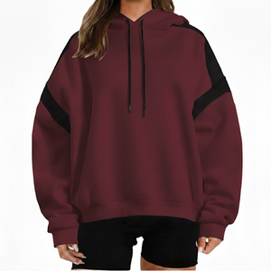 Sudaderas con Capucha Personalizadas para Mujer, Sudadera Holgada de Felpa de Algodón, Impresión de Logotipo Personalizado, Servicio OEM - Product Image 1