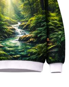 เสื้อสเวตเชิ้ตพิมพ์ลาย 3 มิติ ลายป่าเขียวขจี แบบสั่งทำจากโรงงาน ผู้ชาย คอกลม สวมใส่สบาย สไตล์สตรีทแวร์ พิมพ์ลายแบบซับลิเมชั่น - Product Image 5