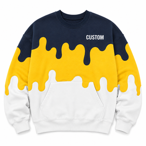 Hoodies personnalisés à imprimé dégradé, en molleton épais, coupe oversize, streetwear, pull unisexe pour homme, mode, en gros - Product Image 5