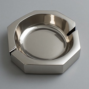 Classic Octagonal Metal Cigar Ashtray with Antique Finish Durable Design for Smoking Accessories - Product Image 6