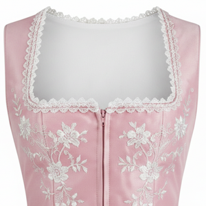 Robe Dirndl décontractée respirante de haute qualité pour femme, nouvelle collection Oktoberfest, broderie allemande, unie, longueur genou, sans manches - Product Image 5