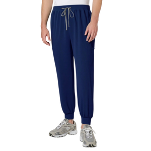 Ensemble de blouses médicales unisexes, haut à col en V à manches courtes, pantalon cargo jogger, tissu tissé polyester/coton, uniforme confortable pour l'hôpital - Product Image 4