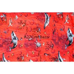 Tissu 100% Coton Pur Écologique Tissé 60S/60S Léger Imprimé au Bloc Style Croisé Séchage Rapide Respirant pour Femme - Product Image 6