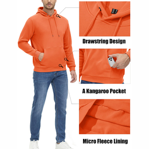 Sweat-shirt à capuche surdimensionné pour homme avec logo personnalisé imprimé, tissu lourd, nouveaux sweats à capuche pour homme en stock - Product Image 3