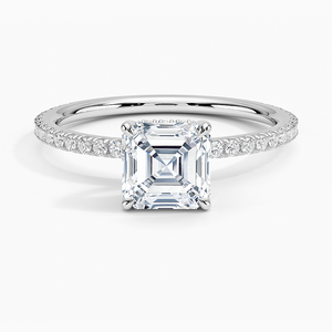 BOJ <b>Ring</b> 0141 Cushion Cut 925 <b>Silver</b> Luxe Three Stone Prong Setting <b>Solitaire</b> Diamond <b>Ring</b> 2ct D Color VVS1 Moissanite GRA Sale - Product Image 4