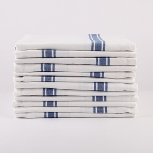 ผ้าเช็ดครัวเด็กแบบแห้งเร็ว ลายทาง ทอจากผ้าฝ้าย 100% เป็นมิตรกับสิ่งแวดล้อม (รูปทรงสี่เหลี่ยมผืนผ้า/สี่เหลี่ยมจัตุรัส) ปรับแต่งได้ - Product Image 1