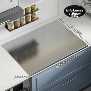 Bandeja Rodante de Acero Inoxidable de Doble Cara XXL, Duradera, para Servir Carne Cocida, Desayuno, Hornear, Cortar y Servir Frutas y Verduras - Product Image 2