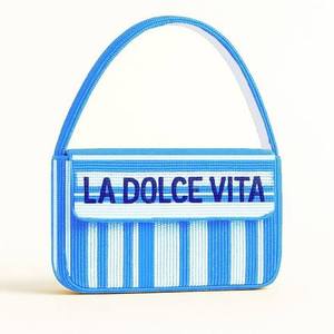 Sac fourre-tout promotionnel de luxe indien traditionnel fait main en perles de verre avec poignée baguette, artisanat durable de qualité supérieure - Product Image 2