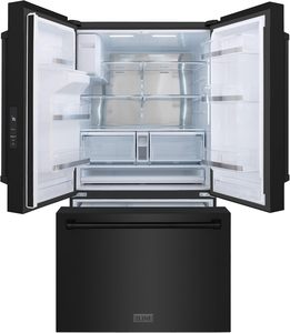 Cuisine et salle de bain 36 pouces 28,9 cu. Réfrigérateur à porte française de profondeur standard avec distributeur d'eau externe et double machine à glaçons - Product Image 2