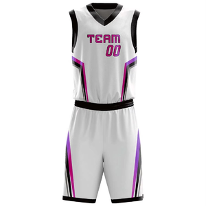 Uniformes de Baloncesto Sublimados Personalizados, Degradado Azul y Amarillo, Cuello en V, Sin Mangas, Ajuste Atlético, Transpirable, para Adultos - Product Image 3
