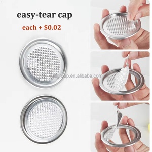 <span class=keywords><strong>Couvercle</strong></span> de boîte de <span class=keywords><strong>conserve</strong></span> en aluminium de 55 mm de diamètre, à ouverture facile, pour canettes - Product Image 3