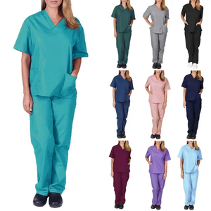 Tenues d'infirmières personnalisées tendance : Créez vos propres uniformes d'hôpital en tissu toile – Lots en gros de blouses et pantalons à manches longues - Product Image 4