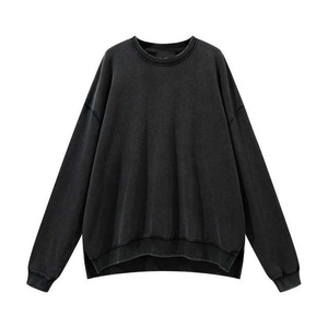 Vêtements de sport légers, décontractés, effet délavé, coupe classique, nouvelle mode, tie-dye pour hommes, 100% coton, 380g, appliqué, basiques, hiver - Product Image 4