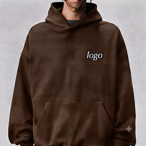 Hoodies pour hommes en gros, sans cordon de serrage, impression numérique personnalisée, logo, vêtements épais de haute qualité, logo personnalisé - Product Image 5