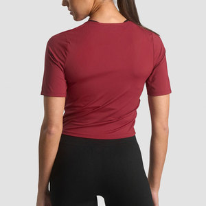 Camiseta Deportiva para Mujer, Diseño Personalizado, para Gimnasio y Entrenamiento al Aire Libre, Transpirable y que Absorbe la Humedad, para Verano - Product Image 6