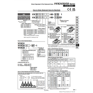 Base de colector neumático SMC Pneumatics, piezas neumáticas de VVX311-10-1 - Product Image 1