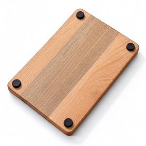 Plateau de service rectangulaire décoratif en bois à motif floral, bord surélevé de 1 pouce, résistant à la chaleur, léger, pour mariage et fête - Product Image 2