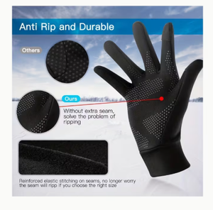 Gants d'équitation bleu clair et blanc pour femmes, coupe régulière, fermeture à crochets et boucles, accessoires équestres légers et respirants - Product Image 4