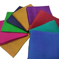 Lot de serviettes de table en taffetas de luxe faites à la main avec patchwork pour filles