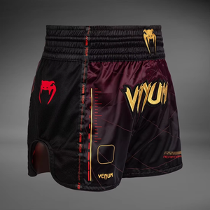Pantalones Cortos de Muay Thai para Hombre y Mujer, Pantalones de Entrenamiento Deportivos Sanda con Logotipo Frontal para Uniformes de Boxeo, Pantalones Cortos de MMA - Product Image 4