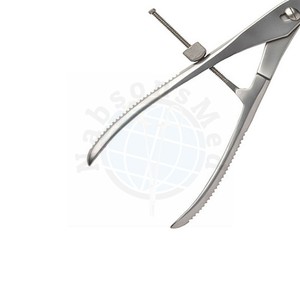 Pinza de sujeción ósea autocentrante Setter Verbrugge con bloqueo rápido, de acero inoxidable, manual, para reducción ósea ortopédica quirúrgica - Product Image 4