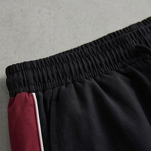 Traje casual de camisa y pantalón de manga corta con cuello alto y cremallera para hombre, estilo urbano, transpirable, 100% poliéster, 380g, para primavera - Product Image 5