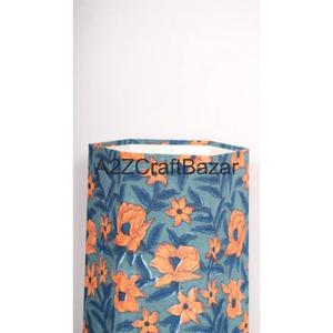 Poubelle élégante hexagonale pliable en carton de papier coton fait main, à ouverture supérieure, imprimée, pour usage intérieur/extérieur et bureau - Product Image 3