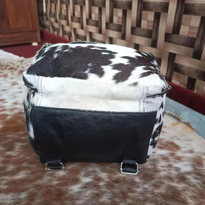 Luxury cowhide leather hair on <b>backpacks</b> bulk supplier OEM custom logo export quality student bags in reasonable price - Product Image 4
