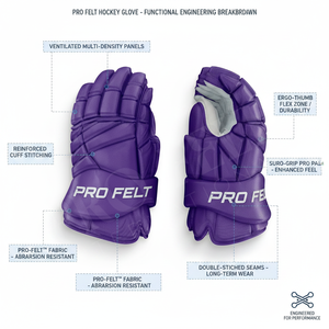 Gants de hockey sur glace personnalisés avec logo OEM ODM, équipement de protection pour les joueurs hommes et jeunes, légers, durables et rembourrés - Product Image 2