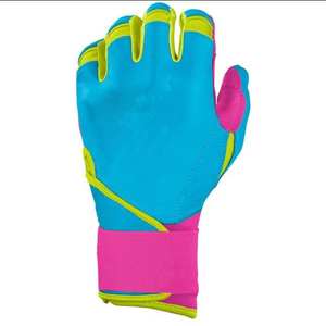 Vente directe usine – Gants de frappe de baseball tendance en cuir de qualité supérieure, logo personnalisé, manchette longue, ambidextres, fermeture auto-agrippante - Product Image 6