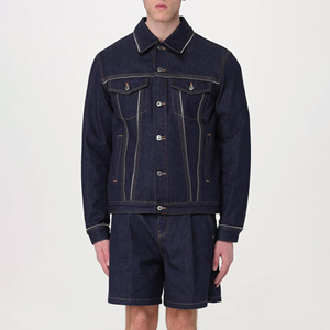 Ensemble de shorts décontractés 2 pièces en jean pour homme, de haute qualité, dernier design, sur mesure, motif uni, écologique, pour usage quotidien - Product Image 5