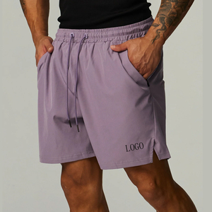 Shorts de course pour homme, longueur entrejambe 7 pouces, logo avant, fente latérale, respirant, séchage rapide, évacuation de l'humidité, extensible dans quatre directions, vêtements de sport - Product Image 4