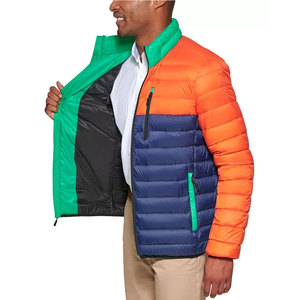 Chaqueta Acolchada de Nylon Personalizada al por Mayor para Invierno y Otoño, con Cuello Alto, Estilo Urbano, Paneles de Color y Diseño Moderno - Product Image 6