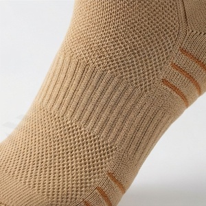 Crew <b>Socks</b> Beige Solid Knitted Breathable <b>Running</b> <b>Socks</b> for Adults Summer Sport Wear - Product Image 5