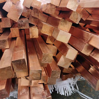 Barra Cuadrada de Cobre de Alta Calidad de 50 Libras (1 kg) para Uso Industrial con Servicios de Soldadura, Doblado y Corte