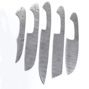 Ensemble de couteaux de chef personnalisés faits à la main Jexmoo avec lame en acier Damas et étui en cuir - Cadeau pour chef - Product Image 1