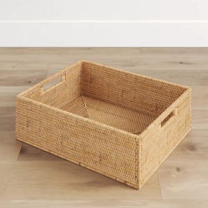 Cesta rectangular familiar de ratán, cesta de almacenamiento hecha a mano, venta al por mayor, ecológica, hecha en Vietnam - Product Image 4