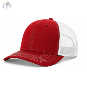 Gorra Trucker Personalizada al por Mayor de 6 Paneles en Malla Marrón y Blanca |   Gorra Snapback Bordada OEM ODM de Fábrica en Vietnam - Product Image 2