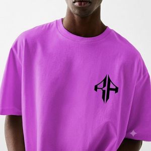 Camiseta de Alta Calidad para Hombre, 100% Algodón, Casual, Manga Corta, Corte Holgado, Personalizada con Serigrafía, Azul Marino, Secado Rápido - Product Image 4