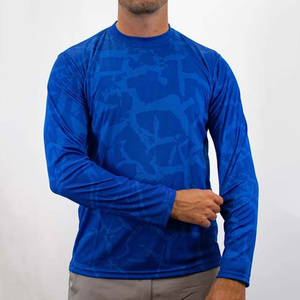 Custom Sublimation Spandex/Polyester Unisex Breathable Fishing Shirt with Hood Pocket and 3D Custom Design - Product Image 2
