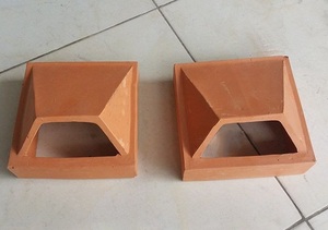 Tuiles de parement ventilées à lumière naturelle de haute qualité fabriquées au Vietnam, briques réfractaires frittées, briques creuses en argile rouge - Product Image 2