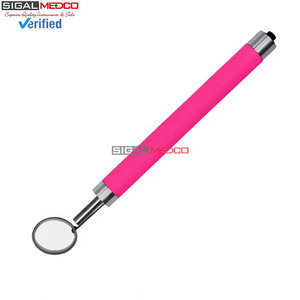 Espejo Bucal Dental Premium con Luz LED, Mango de Color Rosa, Acero Inoxidable, Espejo de Diagnóstico Oral para Dentistas - Product Image 5